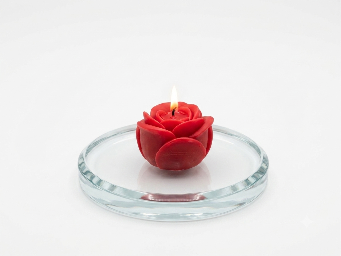 Single Rose Candle Bouquet view 4